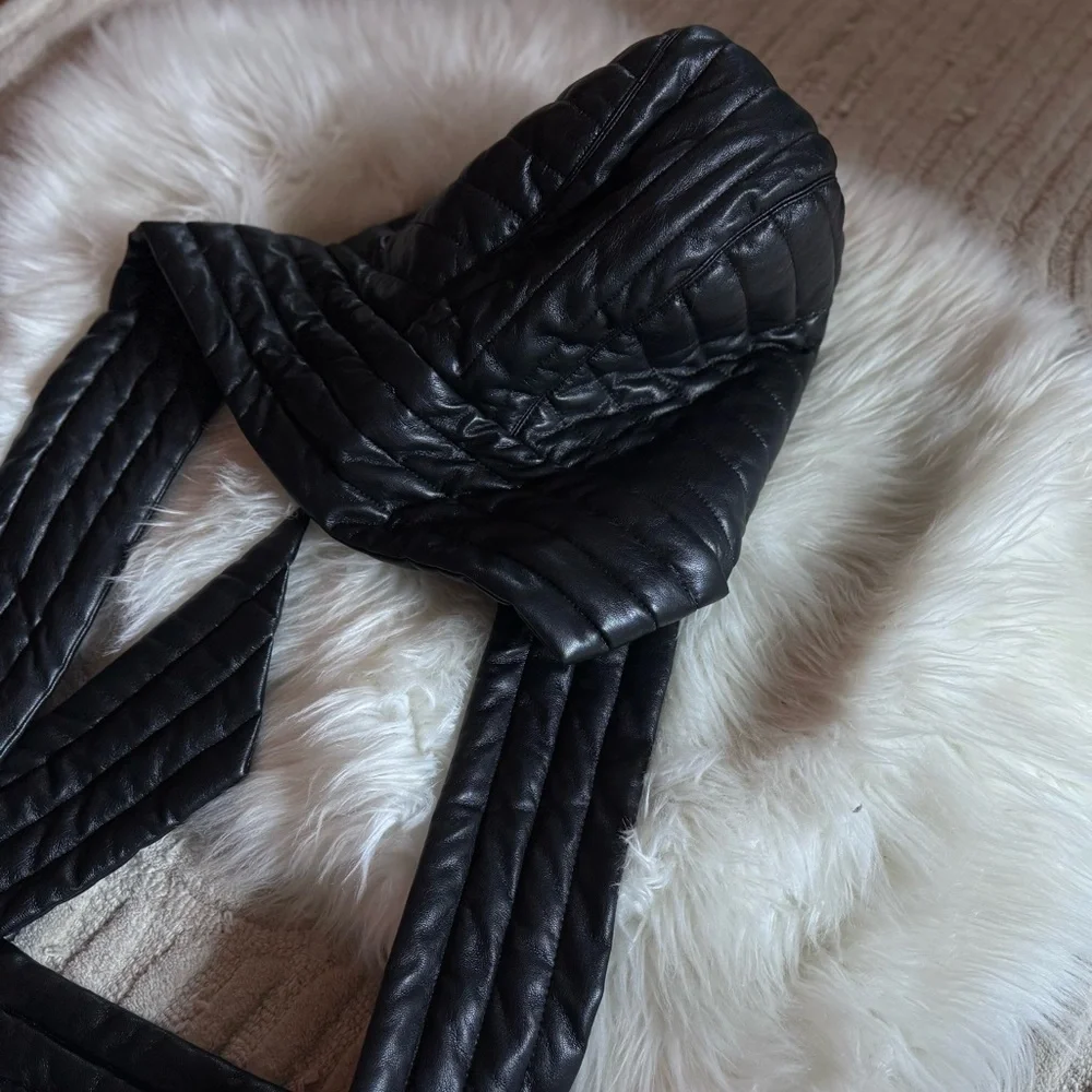 Nanushka Quilted Hooded Scarf